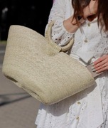 Torba damska - koszyk z liści palmy