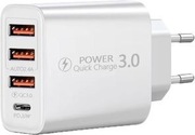 Szybka ładowarka typ C wieloportowa 60w+kabel