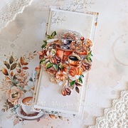 Kartka, ręcznie robiona, urodziny, emerytura