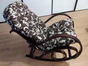 Fotel bujany na biegunach z nową poduszką