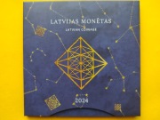 Łotwa zestaw monet euro 2024 Puzuris 
