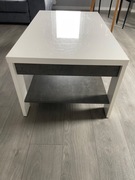 Prostokąta ława kawowa biała 