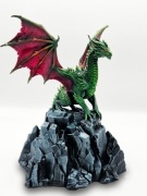 Figurka Smok na Skale 12 cm – Model Kolekcjonerski Fantasy Do Malowania