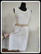 Olimpia lekka sukienka ecru na lato 40 L  100% wiskoza