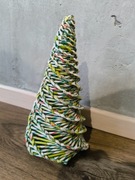 Choinka z papierowej wikliny 