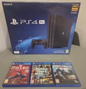 PS4 PRO 500GB SSD Samsung EVO | Model CUH-7116B (Cichsza wersja) | 4 GRY
