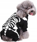 NICEYEA Bluza dla psa szkielet Halloween rozmiar L