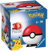 Pokemon puzzle premium 3D Ravensburger Pokebal nowe kula czerwona