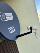 Antena satelitarna ze sztycą