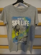 T-shirt Chapter Young szara_ z napisem r. 158/164