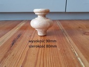 nogi noga do mebla drewniana toczona do regału komody szafki