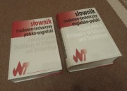Zestaw słowników polsko-angielski, angielsko-polski naukowo-technicznych.