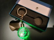 Brelok LED wielokolorowy, szklany OPEL