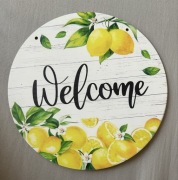 Tabliczka do domu Welcome w stylu retro Vintage