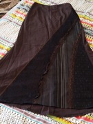 Nowa brązowa czekoladowa spódnica maxi Wearhouse XL 42 