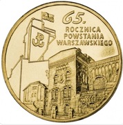 65. rocznica Powstania Warszawskiego 2 zł X 50 szt