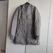 Kurtka ocieplana z kapturem WARP rozmiar 38; kolor jasnoszary