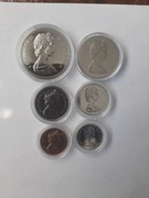 1970 - Kanada, set menniczy w kapslach (6 monet)