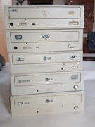 Nagrywarki DVD/CD NEC LG LiteON i CD-ROM LG / 5sztuk  CD RULEZ