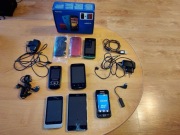 Zestaw 6 telefonów Smartfonów. USZKODZONE: Nokia 500 (BOX) , Samsung D900i