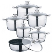 Garnki Klausberg 12 el stal nierdzewna solidne