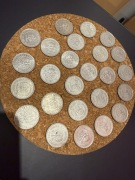 1 zł monety PRL 25 szt różne roczniki 1977