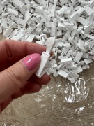 Nowe Żabki białe na rolce do firan aż 440 sztuk