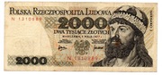 PRL BANKNOT 2000 ZŁOTYCH 1977 N MIESZKO I