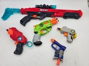 X-Shot i NERF pistolety piankowe zestaw