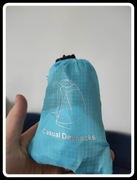 Nowy błękitny plecak plecaczek saszetka woreczek bardzo lekki