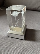 Różany Kryształ 3D Świecący w różnych kolorach 