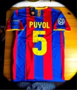 (M) PUYOL #5 Barcelona 2010/2011 Nowa Jersey Czerwona Granatowa Koszulka