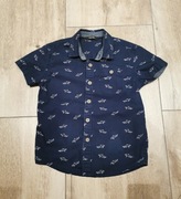 Koszula chłopięca, krótki rękaw, rekiny, r. 110
