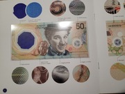 Banknot testowy PWPW - Charlie Chaplin 