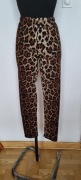 Legginsy w panterkę ocieplane