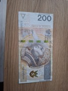 200zł seria EZ o numerach 2227222