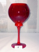 Wazon Horbowy kielich miś kulka kuleczka czerwony prl 