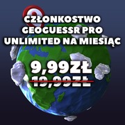 MIESIĘCZNE CZŁONKOSTWO PRO UNLIMITED GEOGUESSR | SUBSKRYBCJA GEOGUESSR