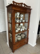 Secesyjna serwantka witrynka XIXw. 