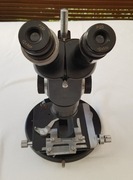Mikroskop stereoskopowy PZO, ok. miernicze 12xMP, ob. 0.63, 1, 1.6, 2.5, 4x
