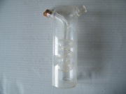 szklany destylator spiralny chłodnica laboratoryjna 18 cm