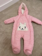 Kombinezon Zimowy Pajac Ocieplany z Kapturem 62