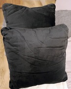 Poduszki dekoracyjne, dwie czarne 50x50