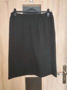 195 Czarna prosta spódnica midi na gumce rozmiar 48