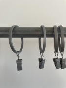 Srebrny karnisz na zasłony 110-180 cm - poprzednik IKEA Racka