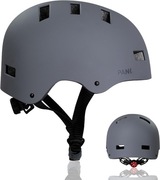 PANK URBAN męski i damski kask rowerowy, unisex, z światłem tylnym led L
