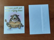 Kartki okolicznościowe Miś miłość niedźwiedź firma Konkret