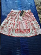 Spódnica Vero Moda M czerwono biała wzorzysta nowa z metką