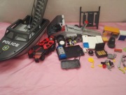 PLAYMOBIL GEOBRA 2011 zestaw części laweta łódka figurki łazik inne