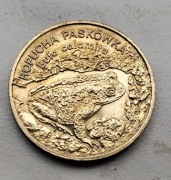Moneta 2 złote 1998 r Zwierzęta świata - Ropucha Pyskówka 
